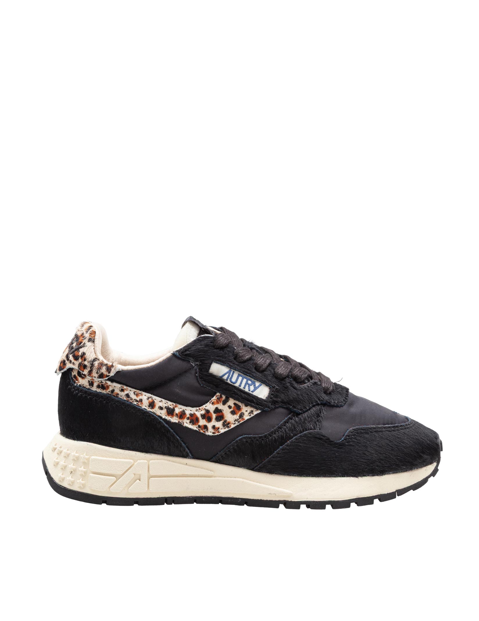 AUTRY SNEAKERS REELWIND LOW IN SUEDE E NYLON COLORE NERO