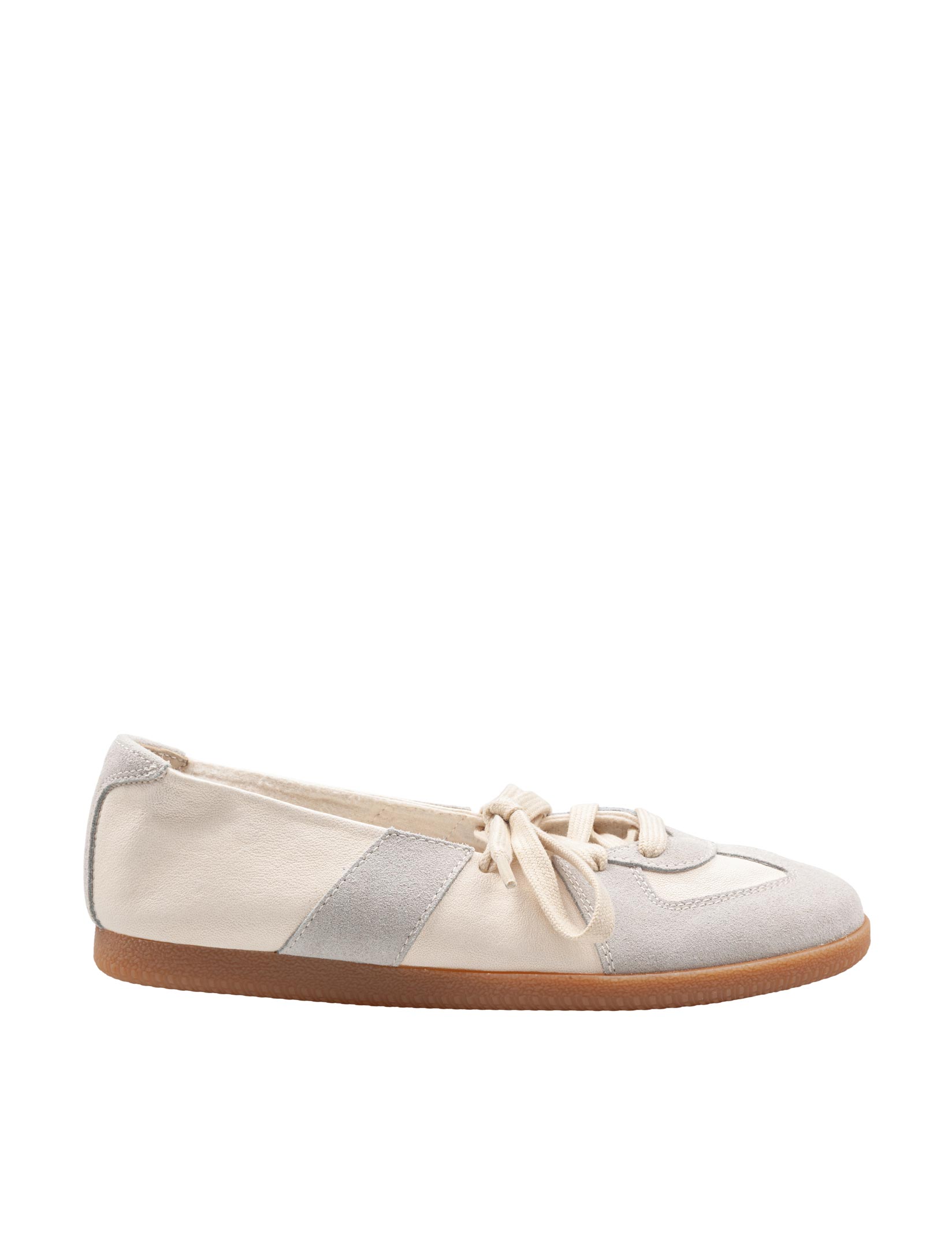MAISON MARGIELA REPLICA SOFT LACED BALLET SNEAKERS WHITE