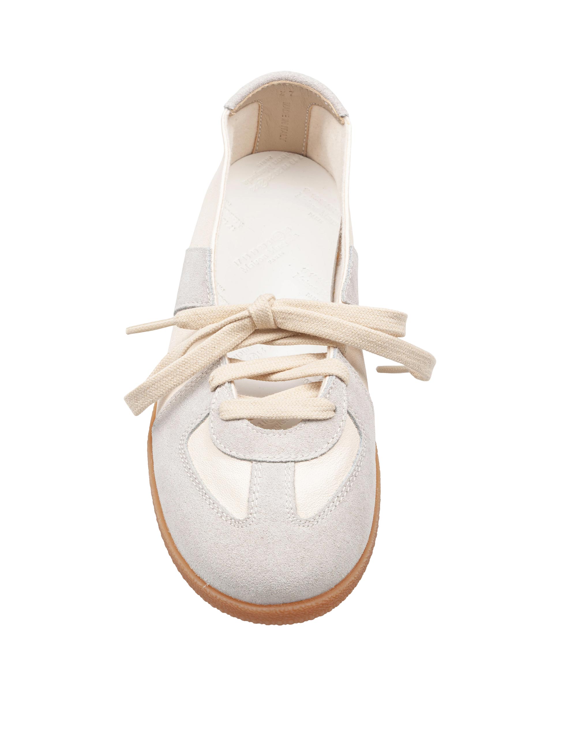 MAISON MARGIELA REPLICA SOFT LACED BALLET SNEAKERS WHITE