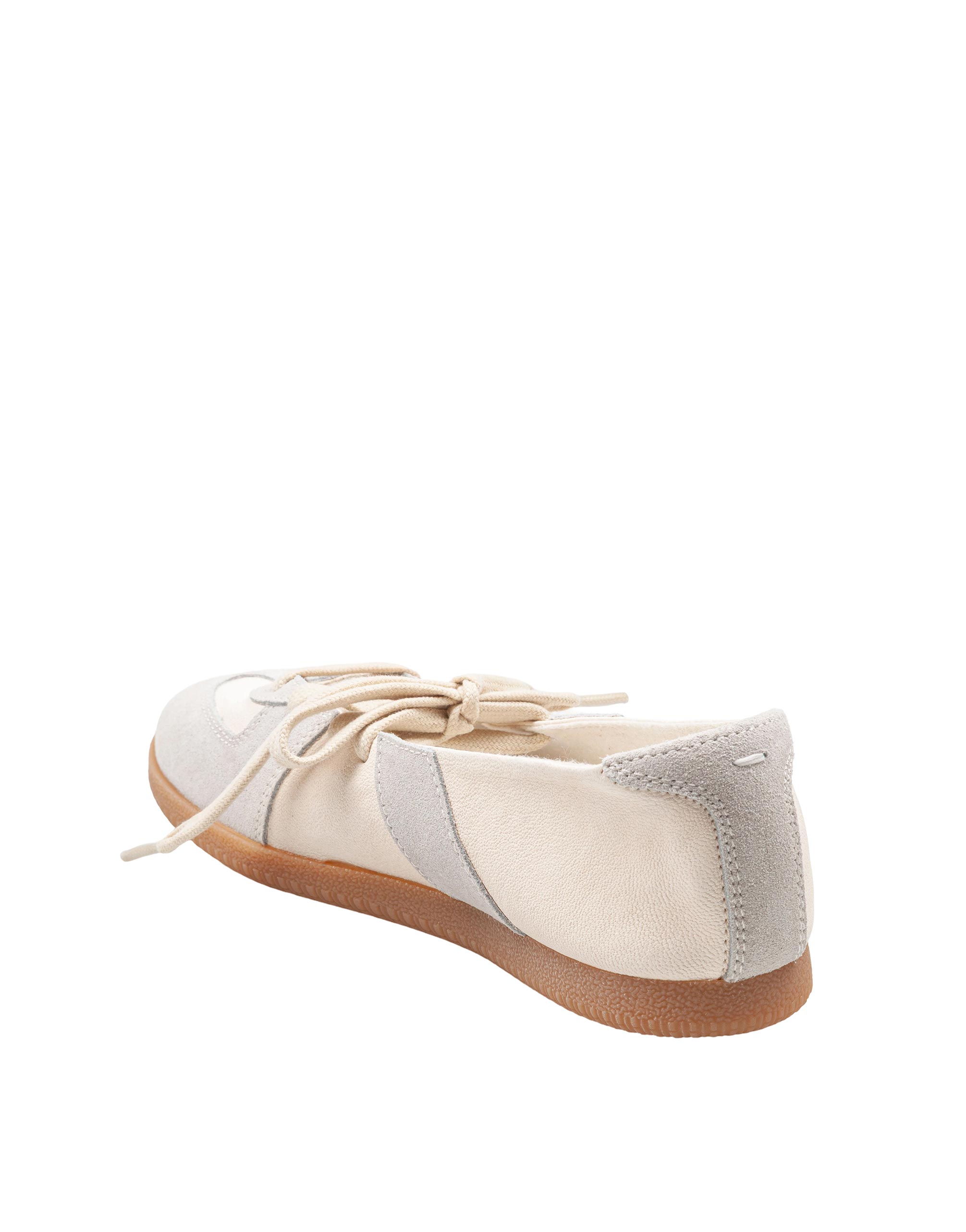 MAISON MARGIELA REPLICA SOFT LACED BALLET SNEAKERS WHITE
