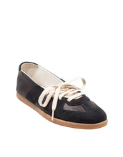 MAISON MARGIELA REPLICA SOFT LACED BALLETS BLACK SNEAKERS