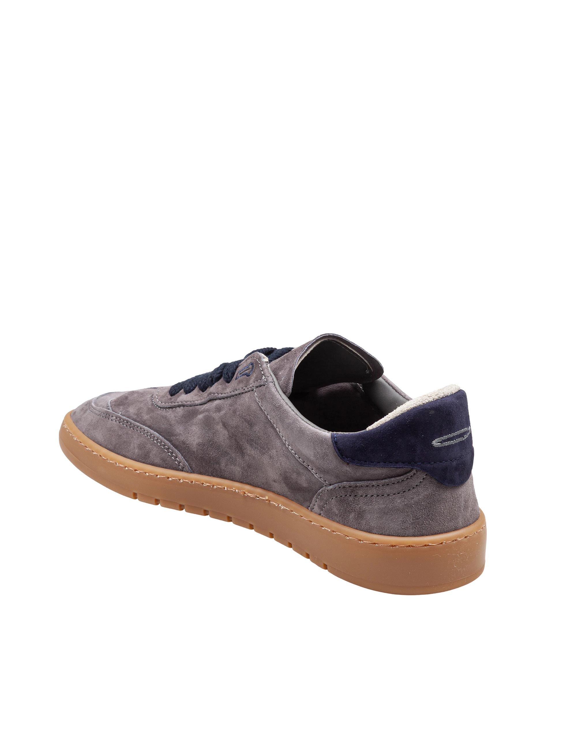 PIUMHA SNEAKERS IN CAMOSCIO COLORE GRIGIO/BLU