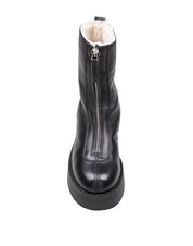 PREMIATA BLACK LEATHER ANKLE BOOT
