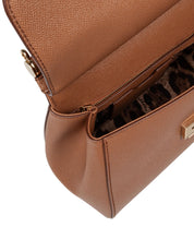 DOLCE & GABBANA BORSA SICILY IN PELLE COLORE CARAMELLO