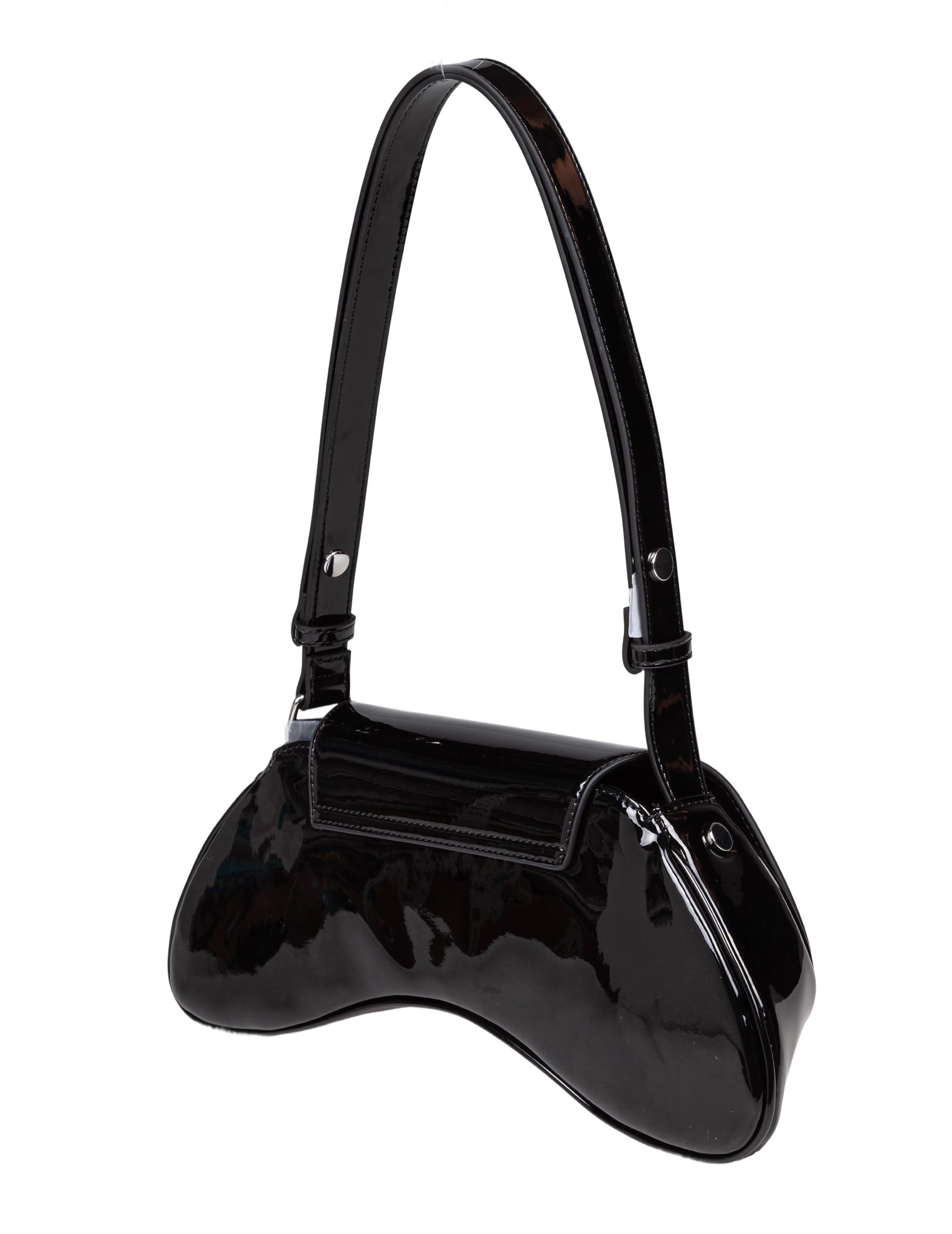 DIESEL BORSA BORSA A SPALLA PLAY LUCIDA COLORE NERO