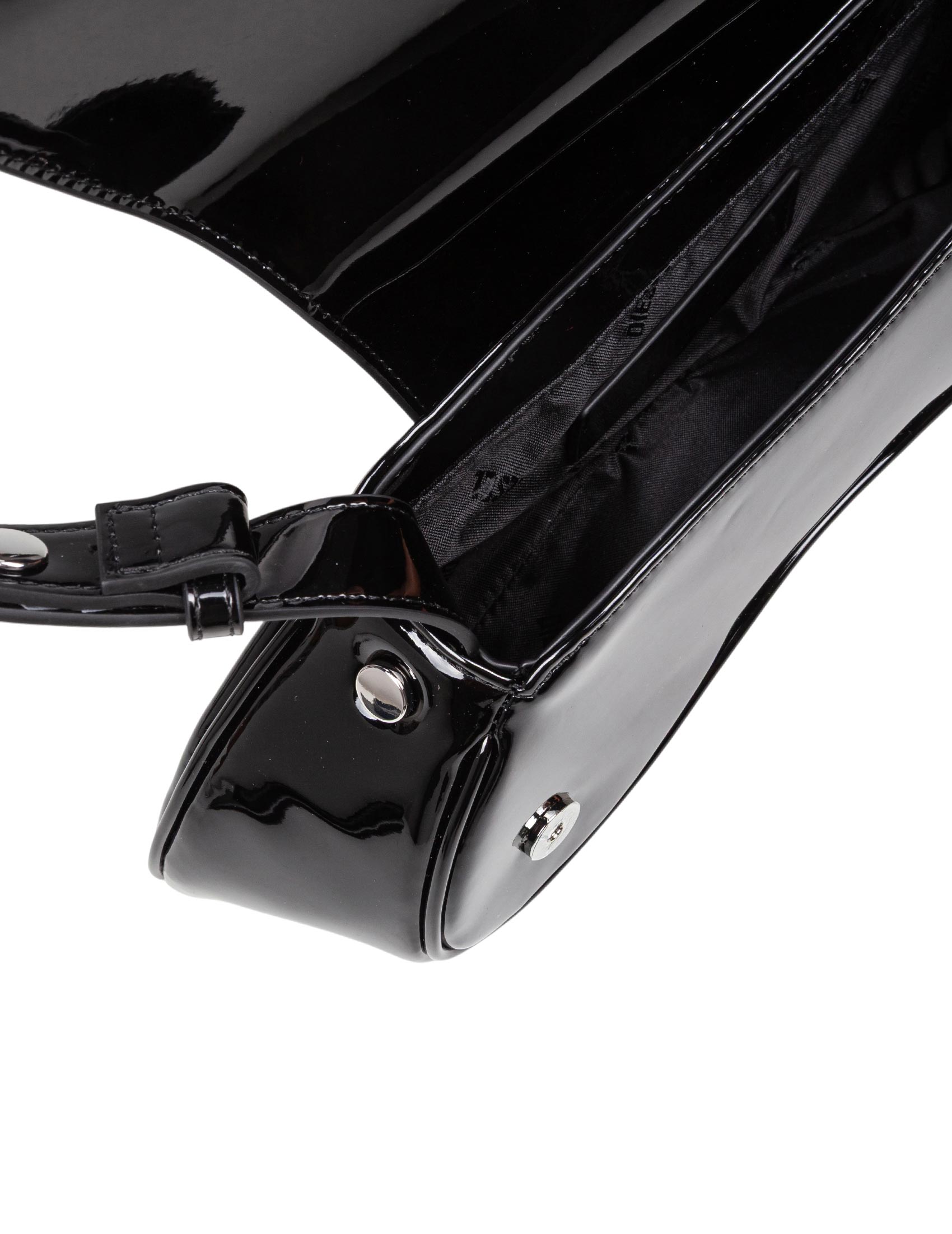 DIESEL BORSA BORSA A SPALLA PLAY LUCIDA COLORE NERO