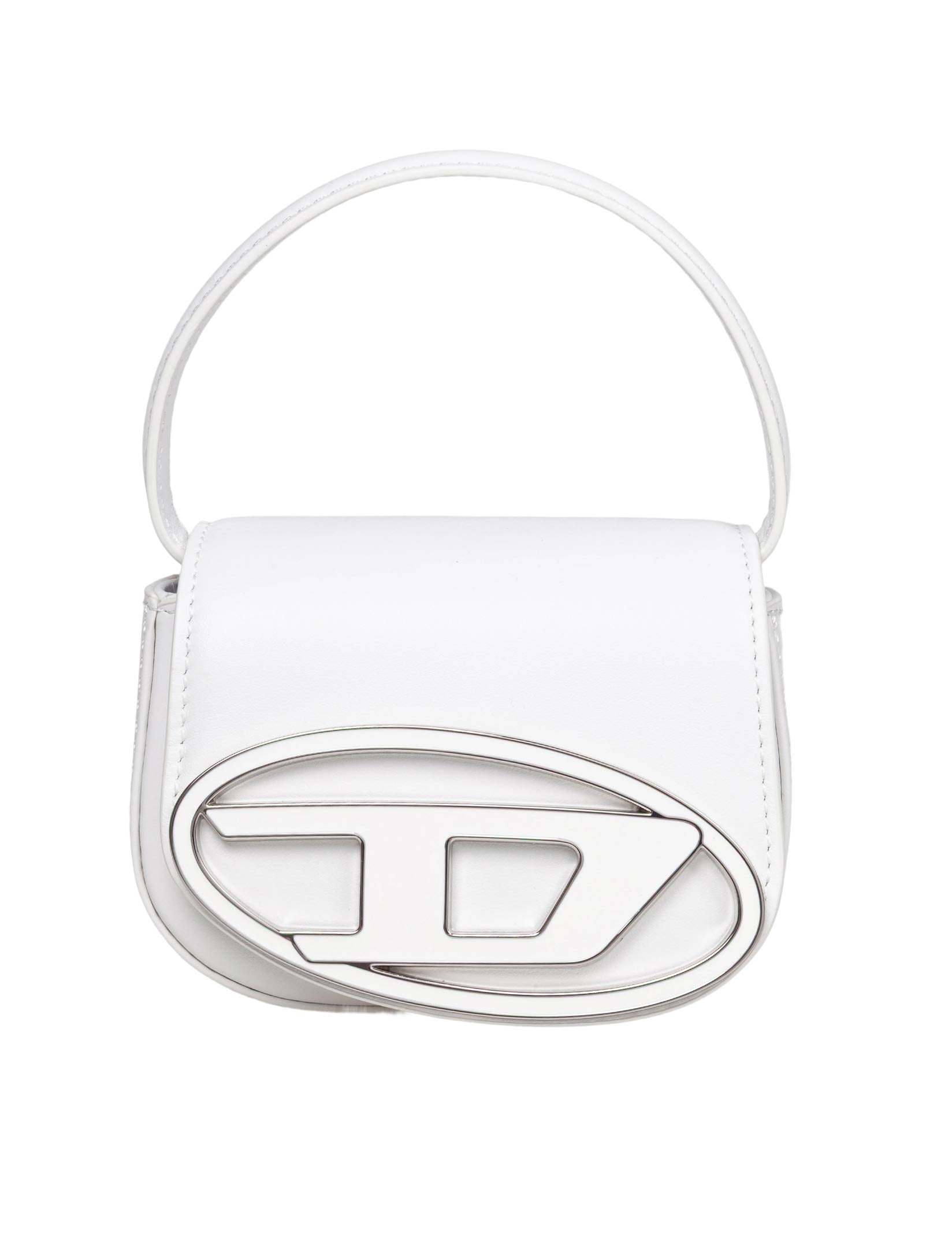 DIESEL MINI BORSA A MANO 1DR IN PELLE COLORE BIANCO