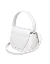 DIESEL MINI BORSA A MANO 1DR IN PELLE COLORE BIANCO