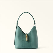 FURLA BORSA HOBO GOCCIA S IN PELLE COLORE VERDE