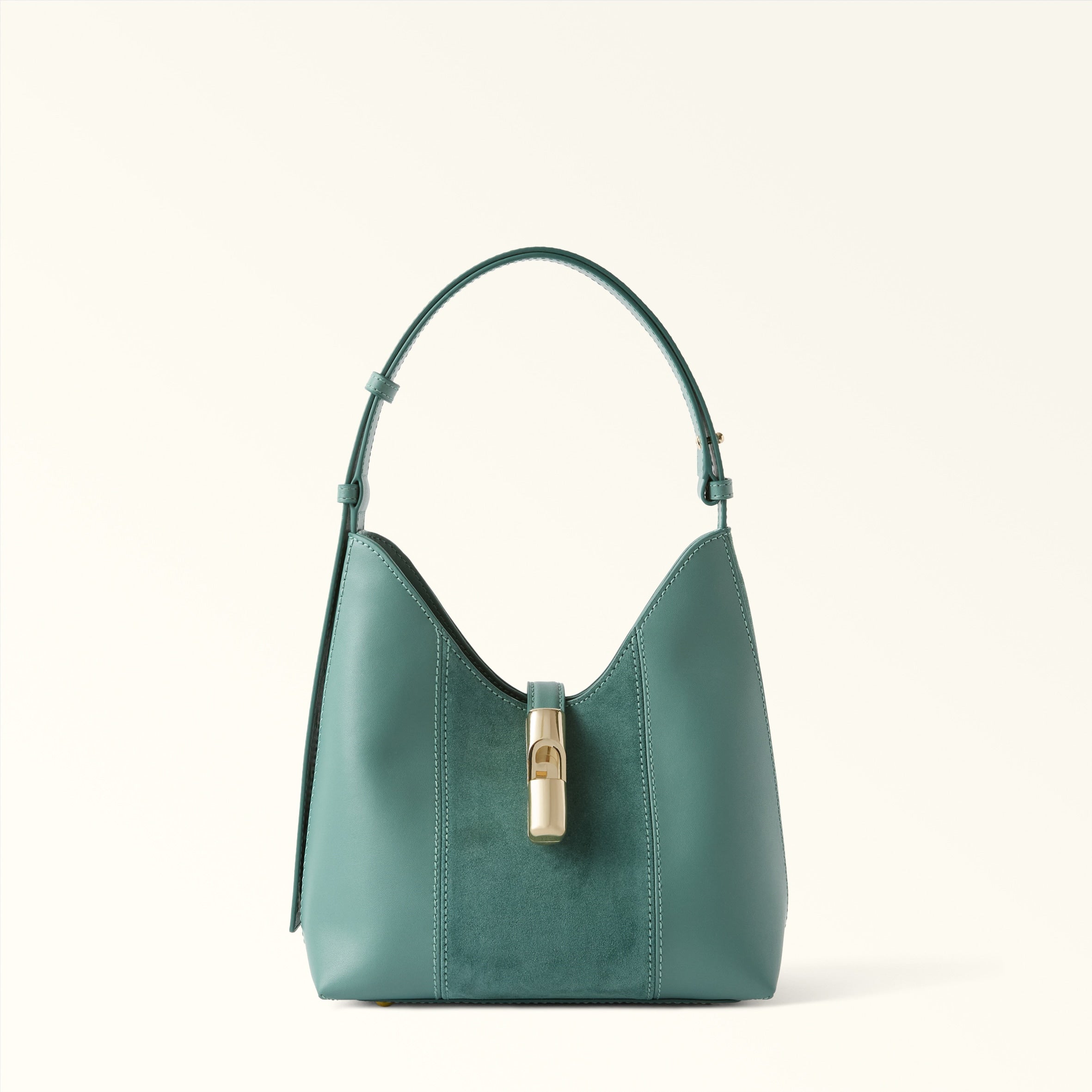 FURLA BORSA HOBO GOCCIA S IN PELLE COLORE VERDE