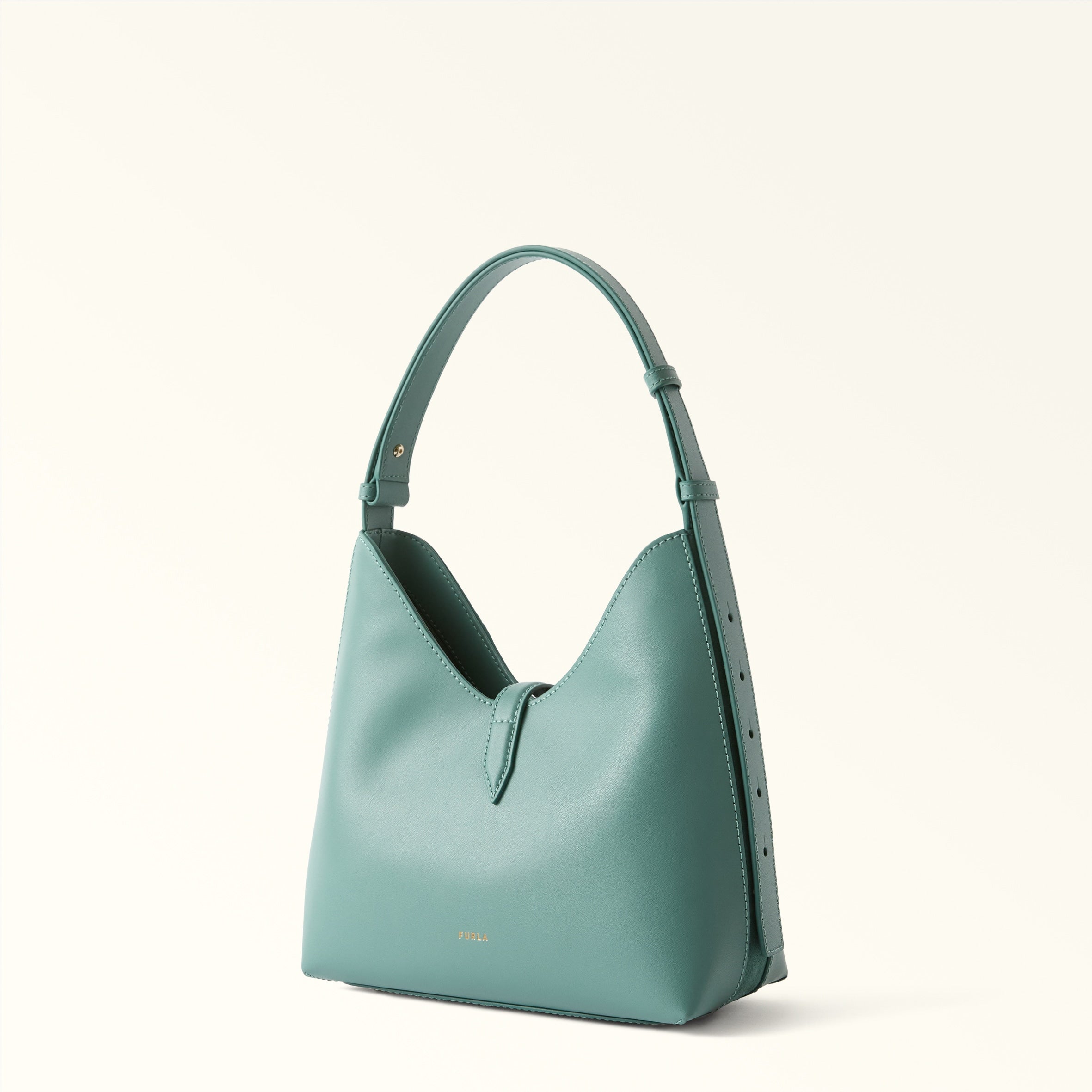 FURLA BORSA HOBO GOCCIA S IN PELLE COLORE VERDE