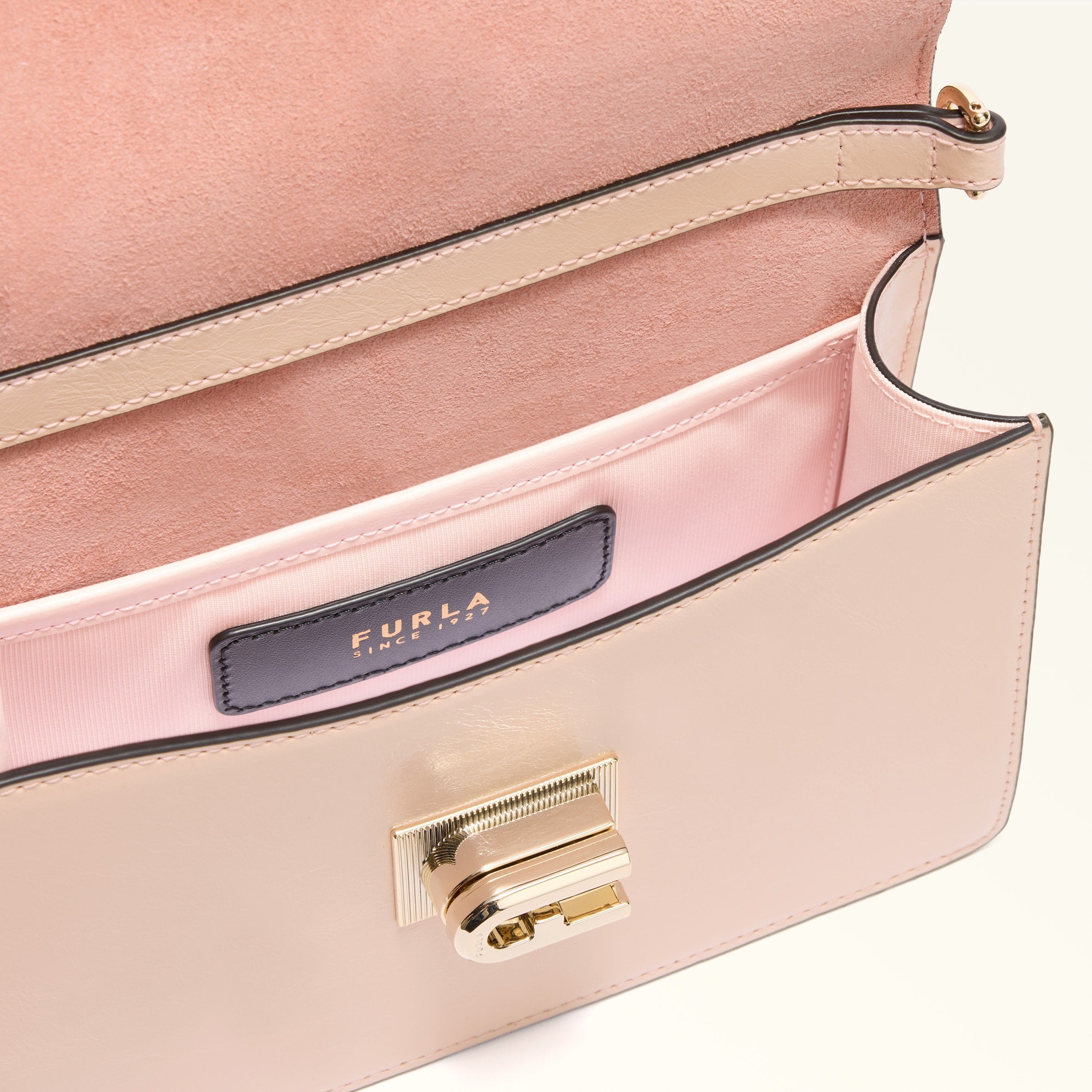 FURLA BORSA 1927 MINI CROSSBODY IN PELLE ROSA