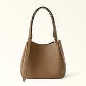 FURLA BORSA A SPALLA NUVOLA IN PELLE COLORE TOFFE