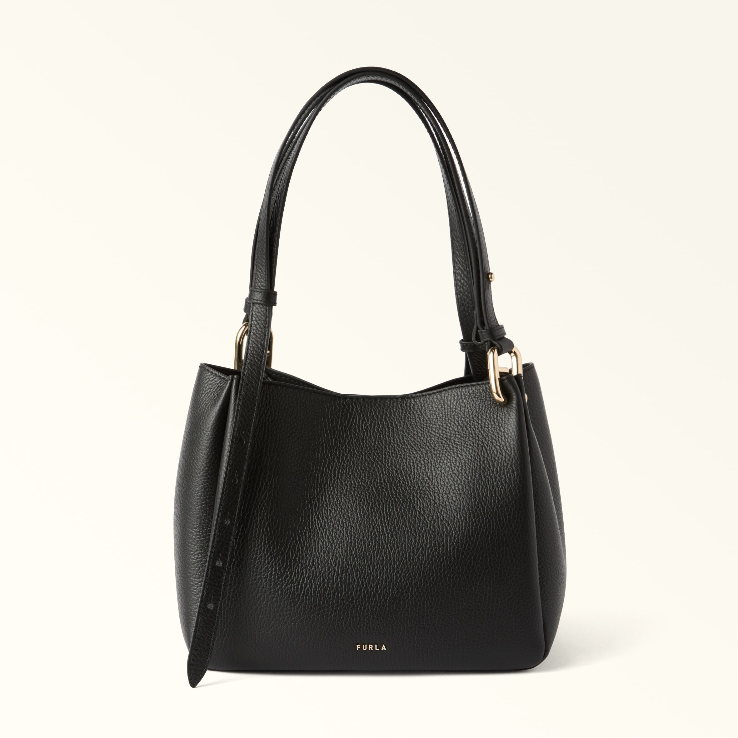 FURLA BORSA TOTE M NUVOLA IN PELLE COLORE NERO