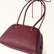 FURLA POPPY M LEATHER SHOULDER BAG