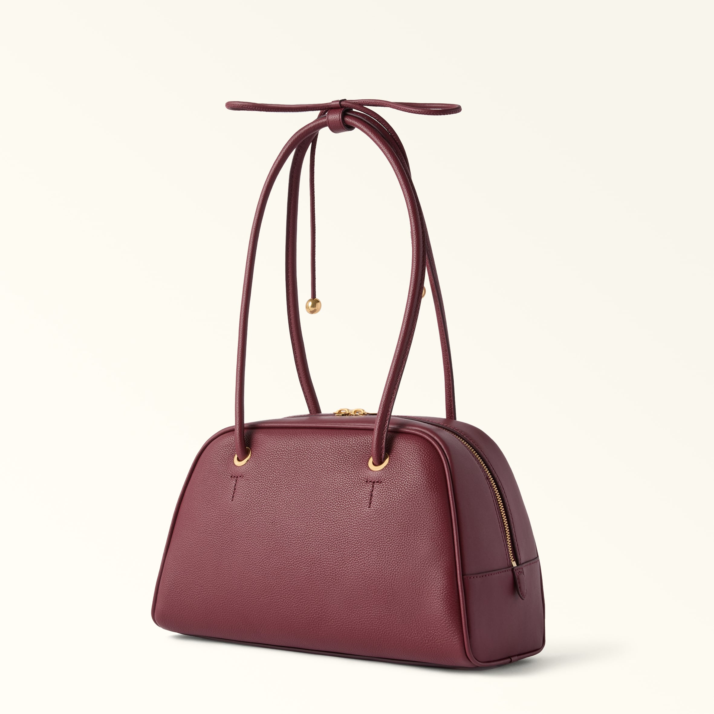 FURLA POPPY M LEATHER SHOULDER BAG