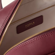 FURLA POPPY M LEATHER SHOULDER BAG