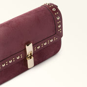 FURLA BORSA A SPALLA IRIDE MINI IN SUEDE CON BORCHIE