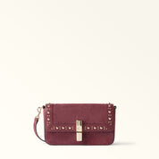 FURLA BORSA A SPALLA IRIDE MINI IN SUEDE CON BORCHIE