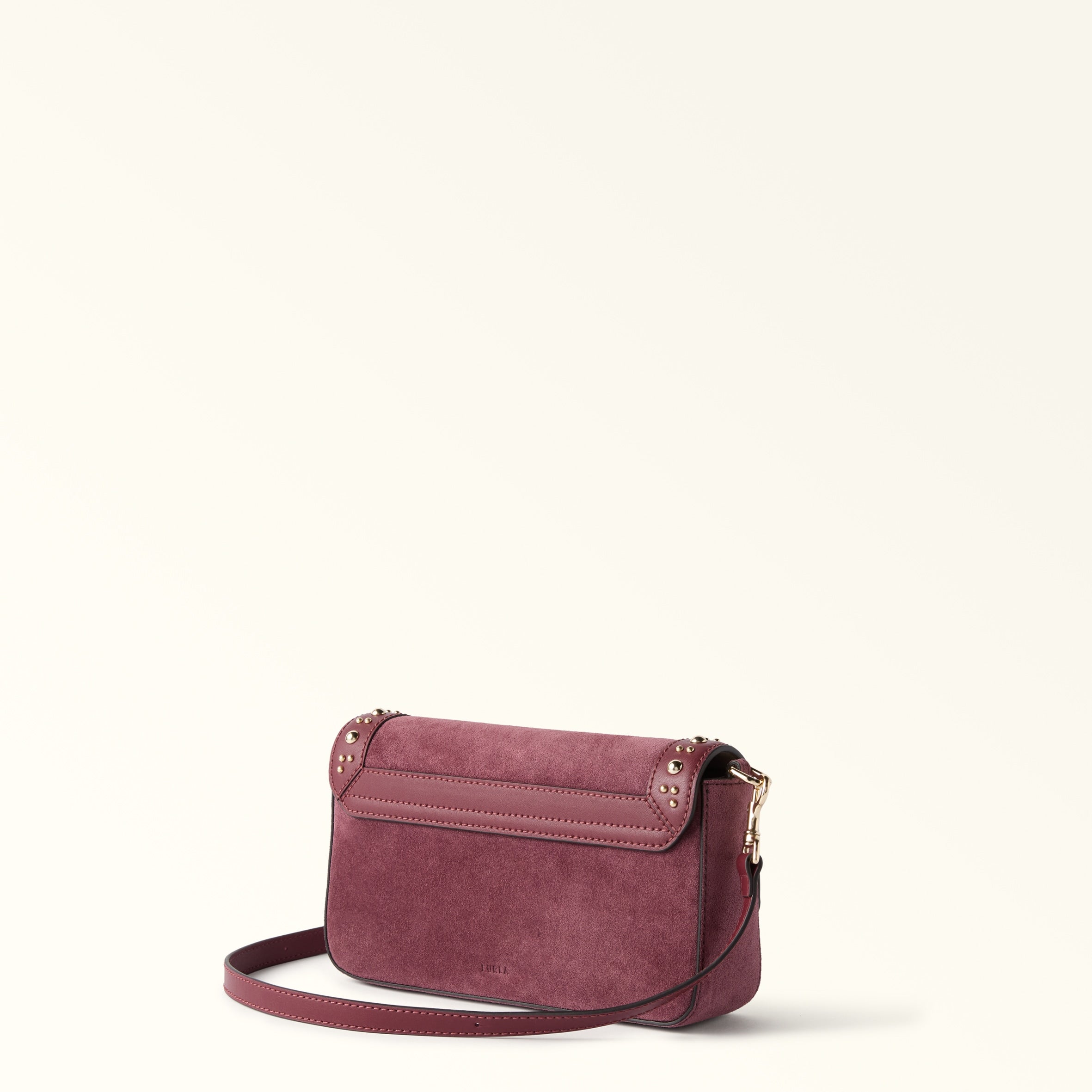 FURLA BORSA A SPALLA IRIDE MINI IN SUEDE CON BORCHIE