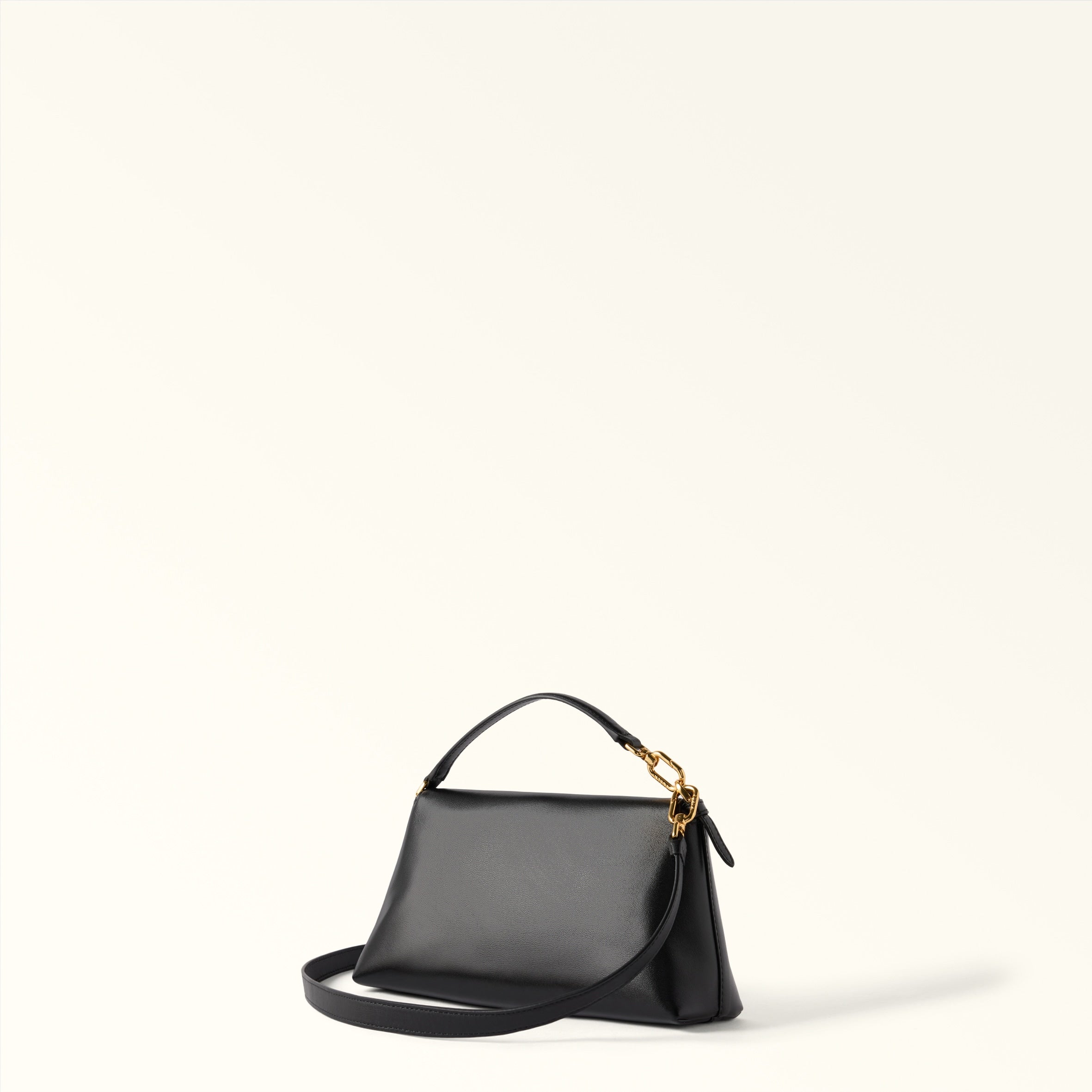 FURLA SFERA SOFT MINI CROSSBODY IN BLACK NAPPA LEATHER