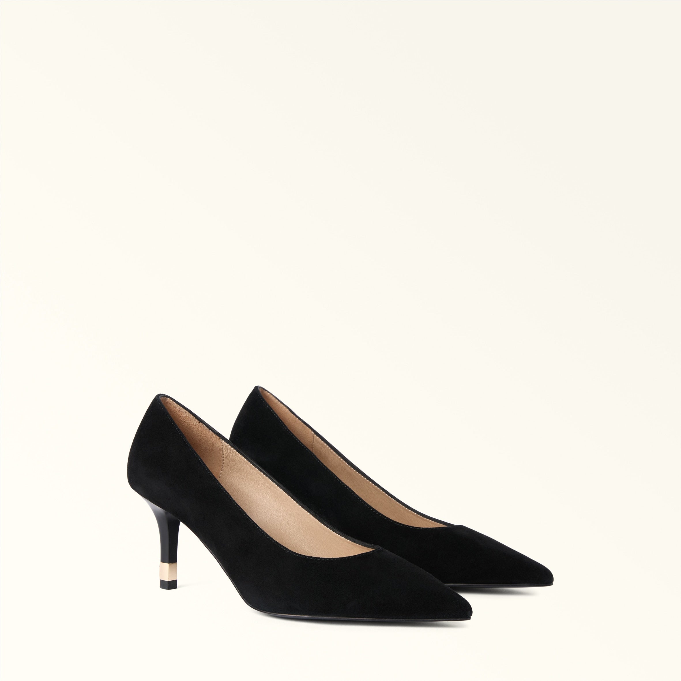 FURLA ARIA BLACK SUEDE DECOLLETÉ PUMPS
