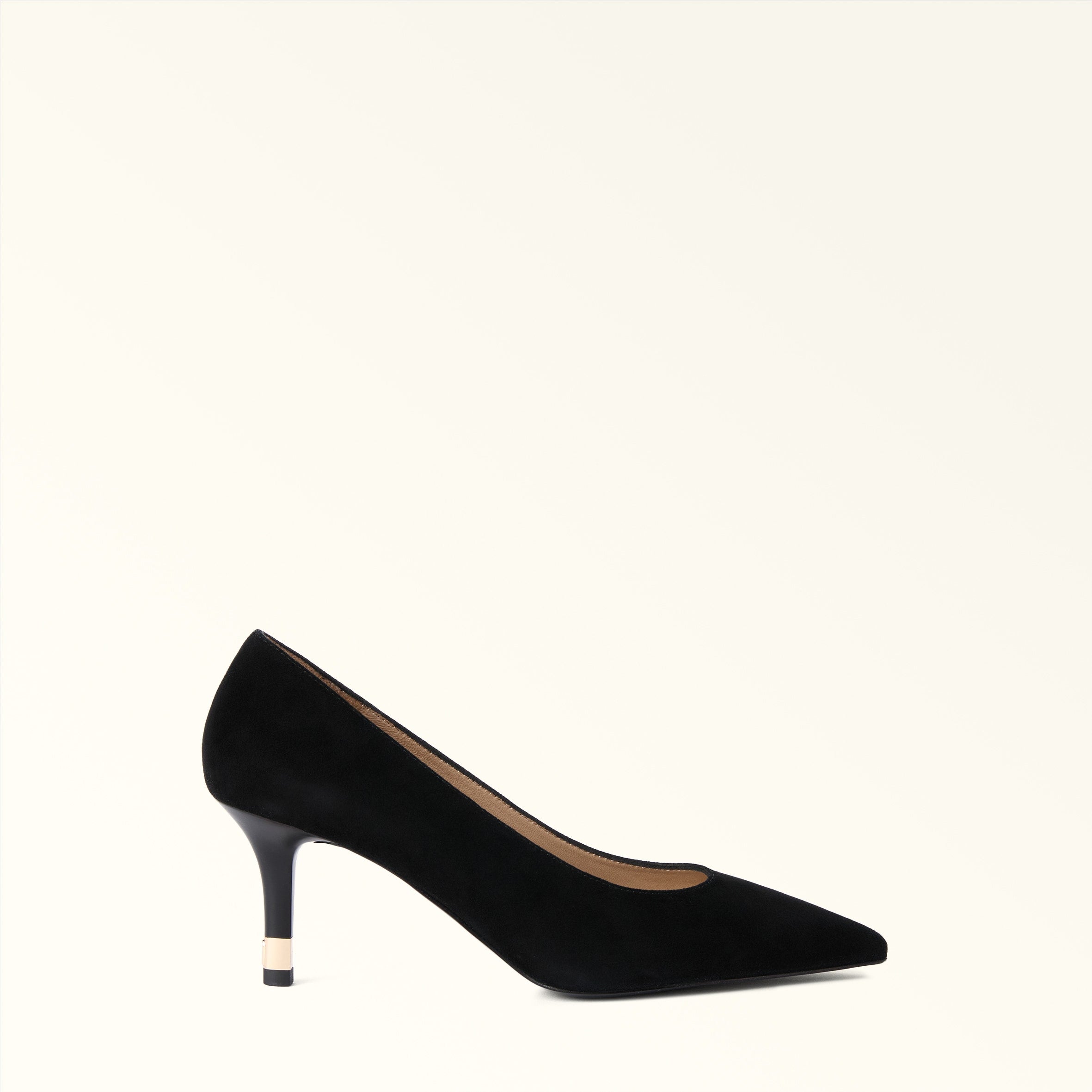 FURLA ARIA BLACK SUEDE DECOLLETÉ PUMPS