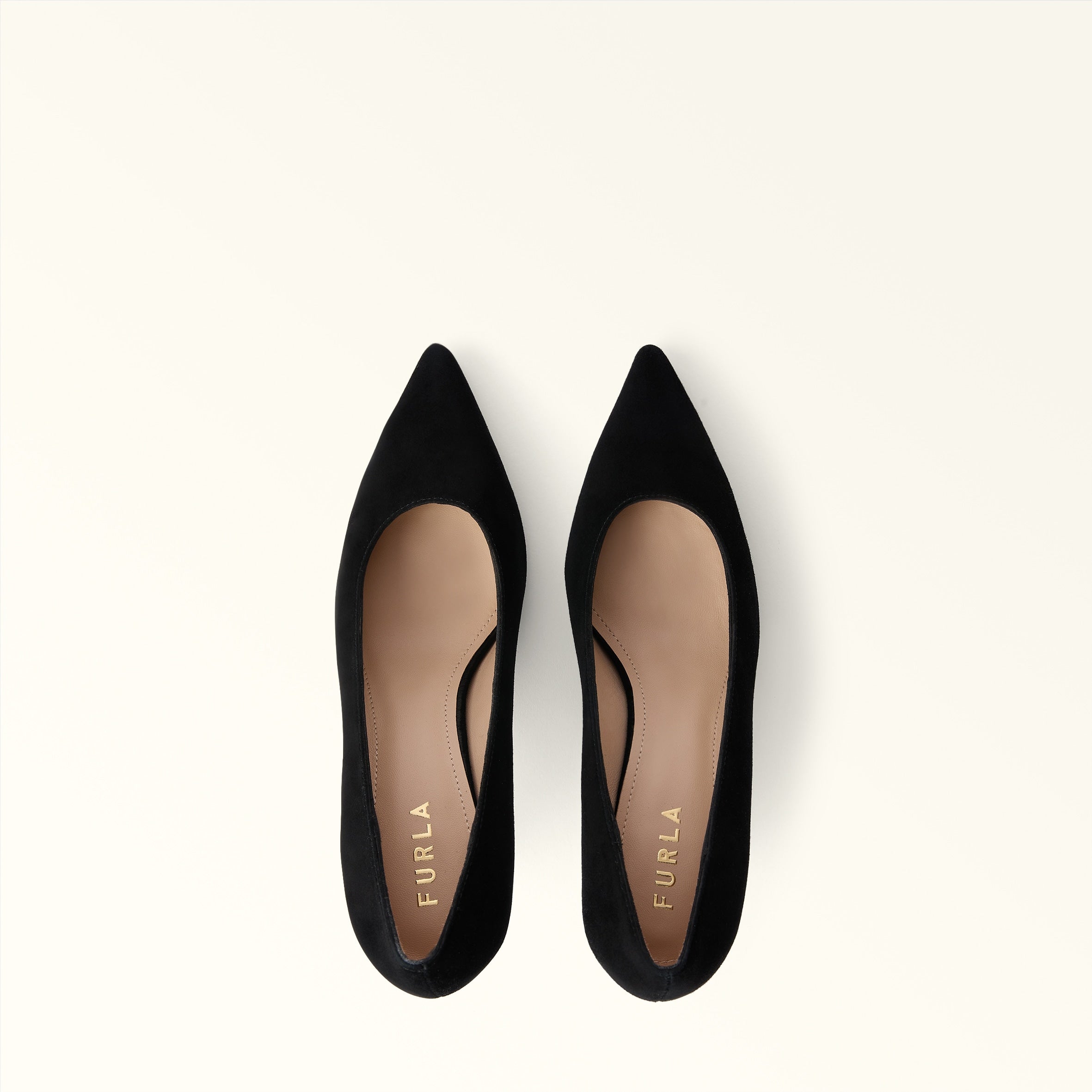 FURLA ARIA BLACK SUEDE DECOLLETÉ PUMPS