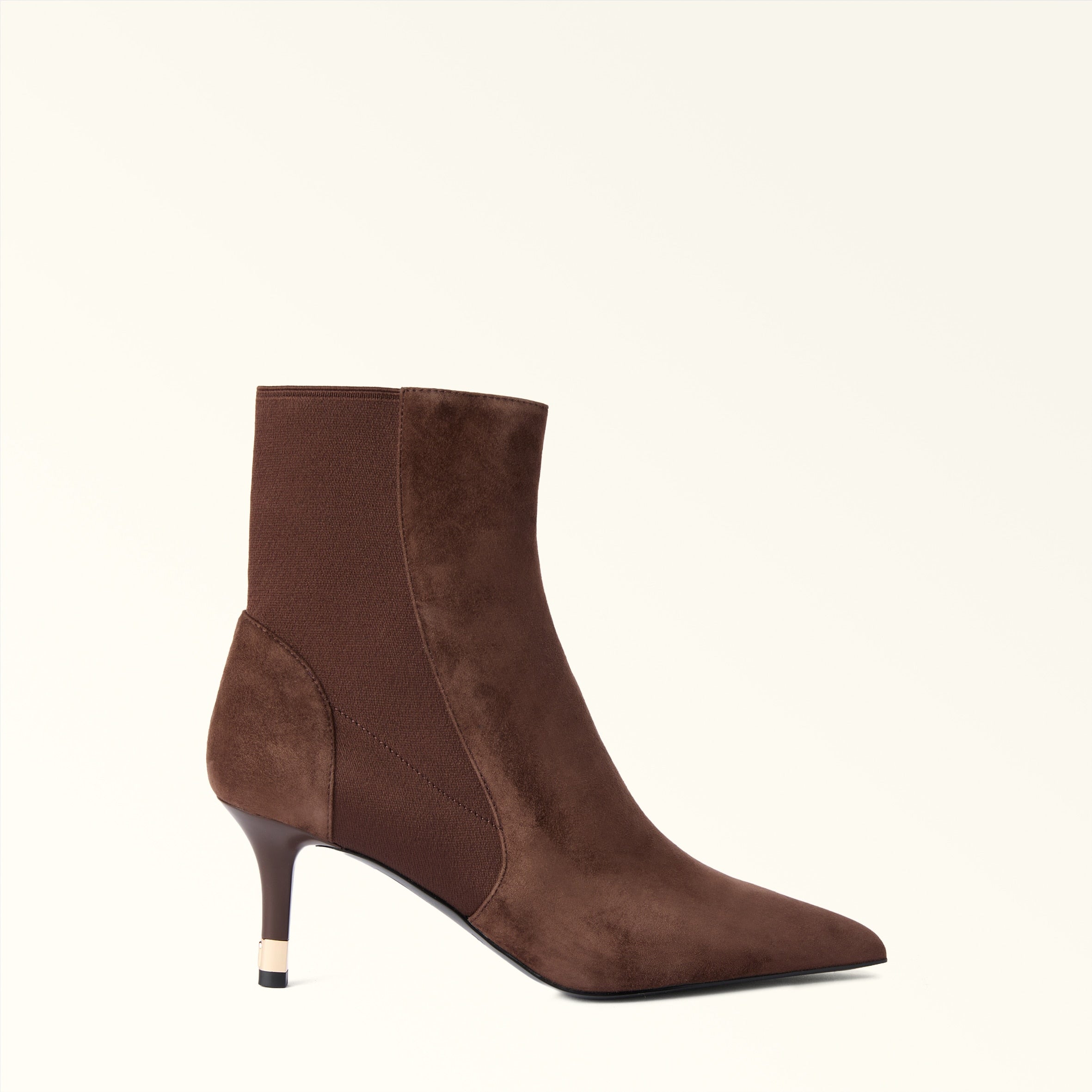 FURLA ARIA ANKLE BOOT IN CHOCOLATE SUEDE