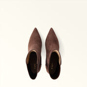 FURLA ARIA ANKLE BOOT IN CHOCOLATE SUEDE