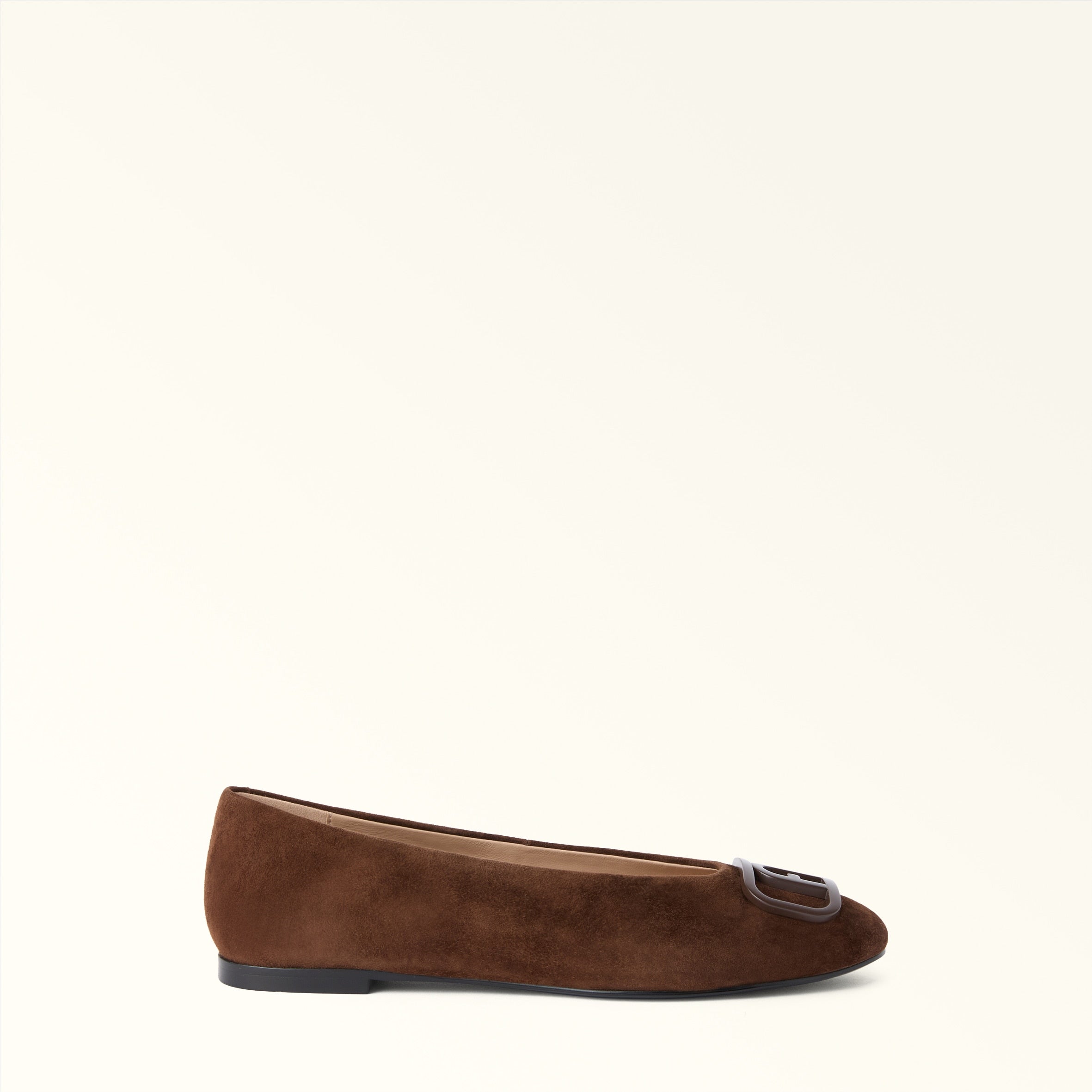 FURLA AMELIE BALLERINA IN CHOCOLATE SUEDE