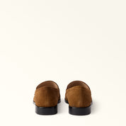 FURLA SOFT COGNAC SUEDE LOAFER
