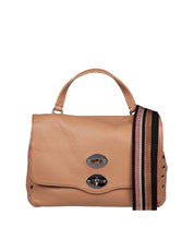 ZANELLATO DAILY DAY S LEATHER POSTINA BAG, BROWN CANTUCCI COLOR